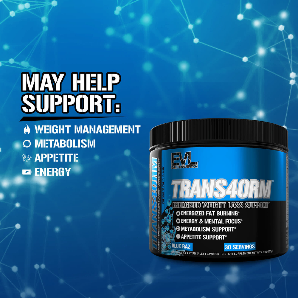 EVLution Nutrition, Trans4orm®, активная поддержка для снижения веса, синяя ветвь, 135 г (4,8 унции)
