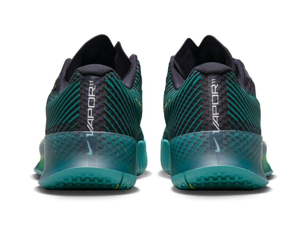 Мужские кроссовки теннисные Nike Zoom Vapor 11 - gridiron/mineral teal/action green/bright cactus