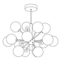 Citilux TONGA CL212193 Люстра на штанге Бронза