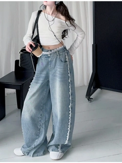 Джинсы широкие