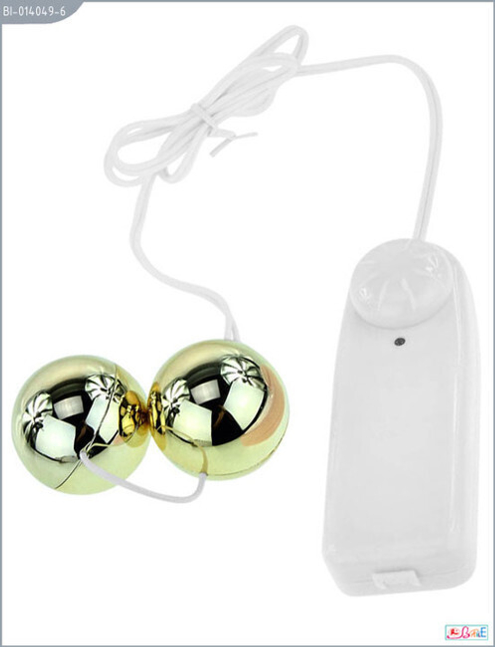 Золотые шарики с вибрацией Golden Ball (Цвет: золотой)