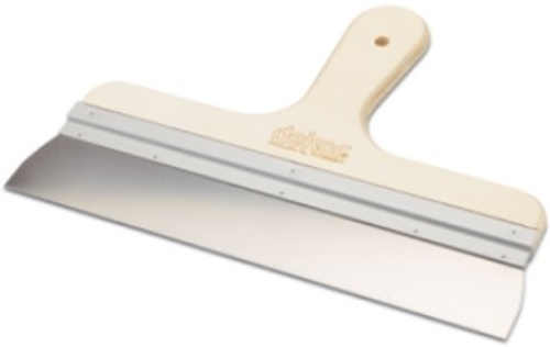 Шпатель фасадный 200 мм пружинная сталь с деревянной ручкой Dekor 045 (12 шт./уп.)