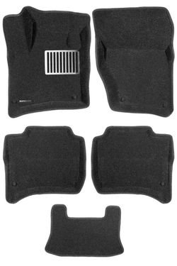 Коврики салона для VOLKSWAGEN Touareg (2010-2018)/PORSCHE Cayenne (2010-2018) Euromat 3D Lux черные. Арт. EM3D-004101