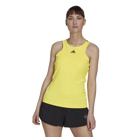 Женский топ теннисный Adidas Y-Tank W - желтый