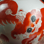 Ваза с крышкой с изображением собаки ФО