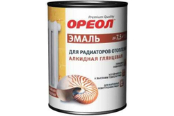 Эмаль для радиаторов алкидная для наружных и внутренних работ Ореол глянцевая 1 к