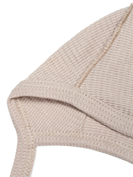 Чепчик Швы наружу Вафля Светлый кофе RinaAmari