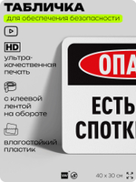 Табличка для обеспечения безопасности "Опасно, есть риск споткнуться", для офиса, по охране труда для предприятия, организаций, 40х30 см, Silver Plane x Айдентика Технолоджи