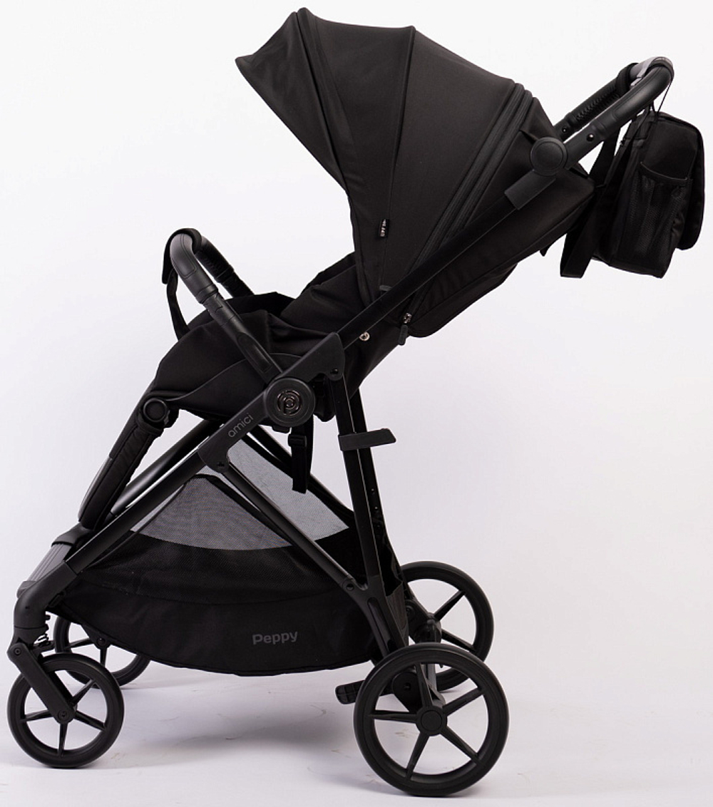Прогулочная коляска Peppy Amici Black рама Black