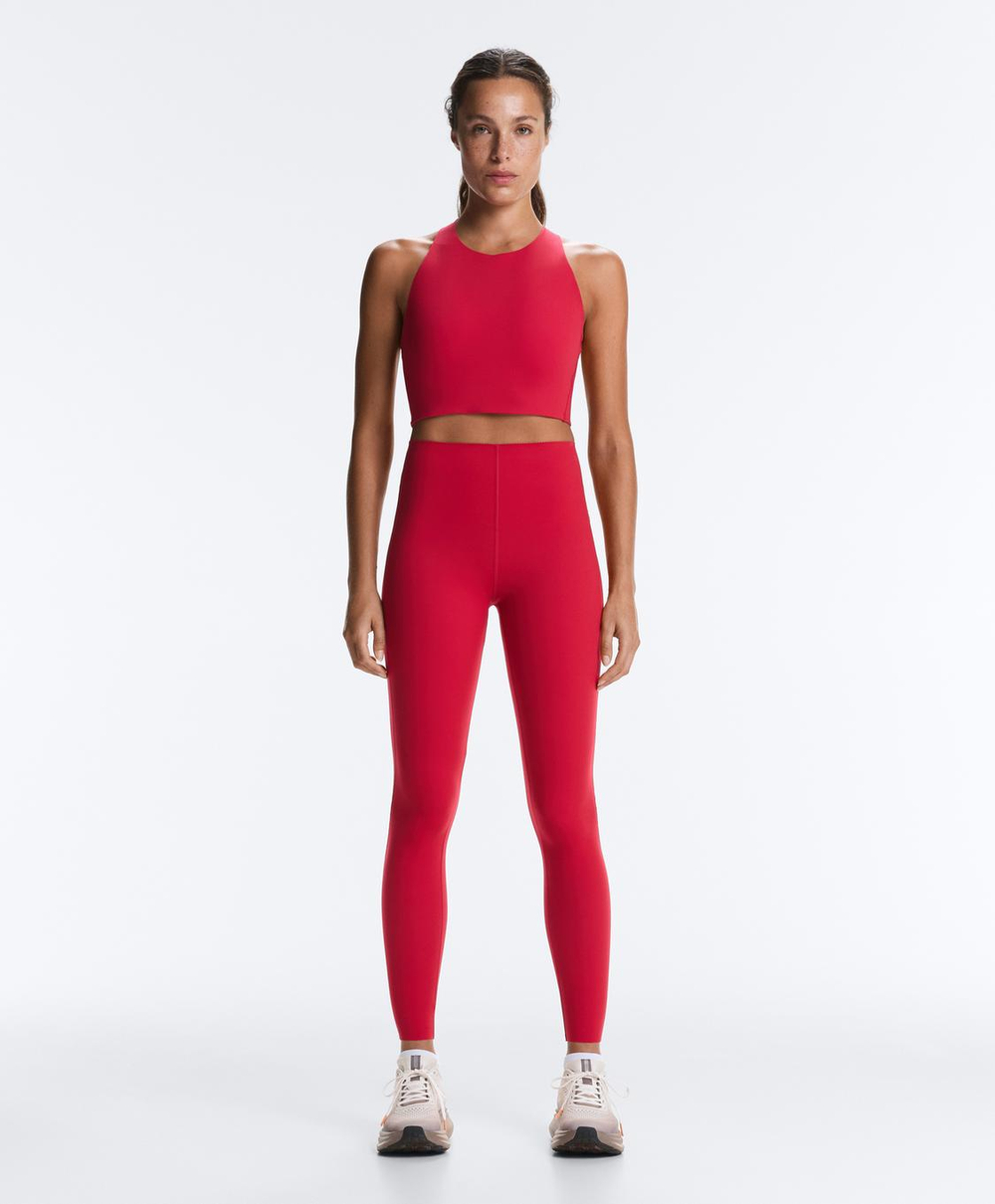 OYSHO Компрессионные легинсы Extra Compressive Core Control длиной 65 см, красный
