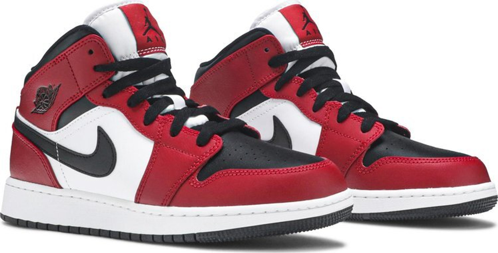 Air Jordan 1 Mid GS 'Chicago Black Toe'