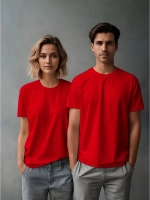 Футболка однотонная базовая хлопок унисекс Баракаттекс