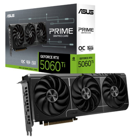 Видеокарта ASUS GeForce RTX 5060 TI PRIME OC (PRIME-RTX5060TI-O16G)