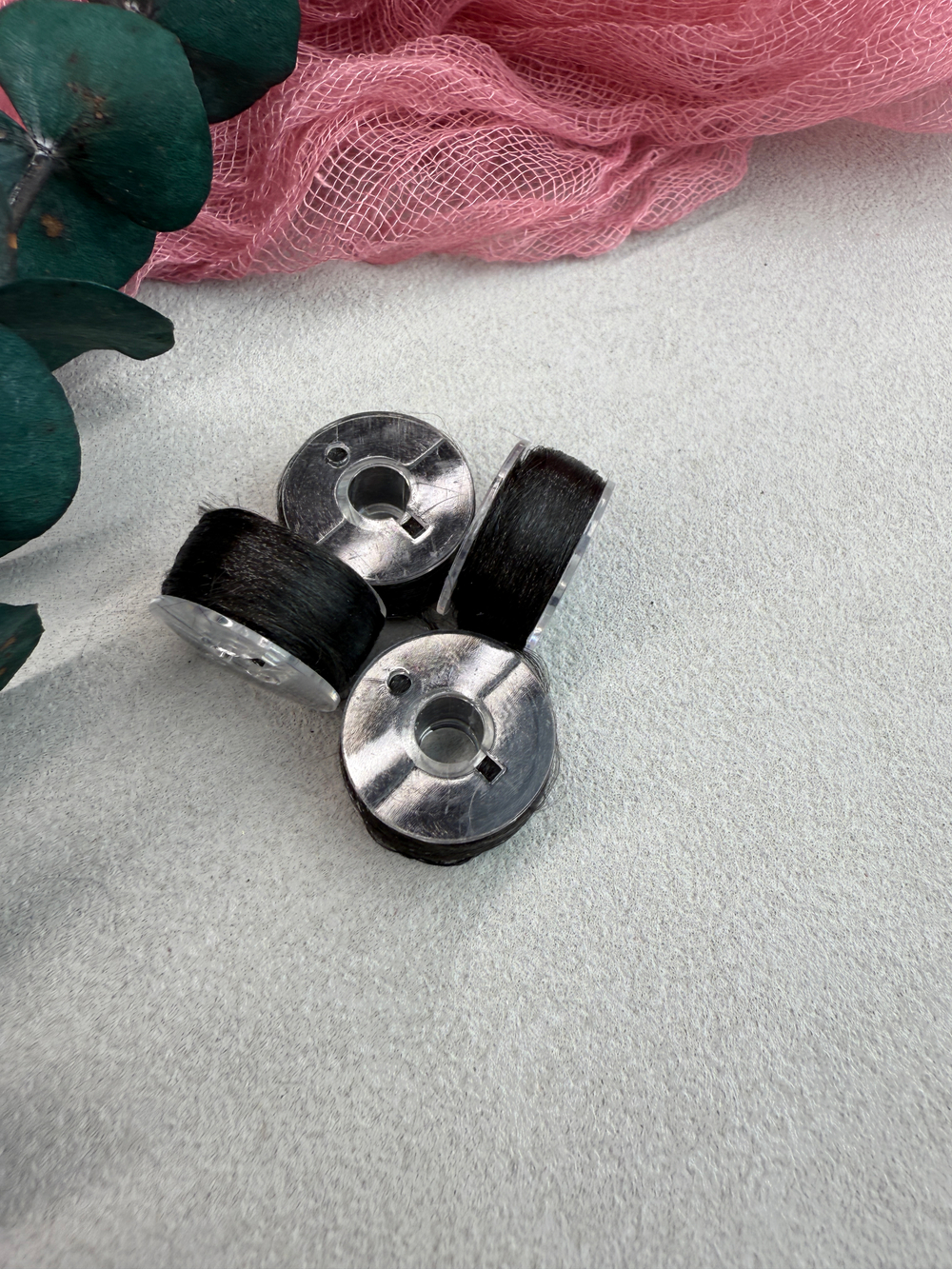 Нитки для оплетки проволоки, полиэстер, №25 Черный