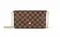 Клатч Louis Vuitton Felicie канва Damier Ebene коричневый