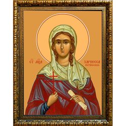 Хариесса Коринфская мученица. Икона на холсте.