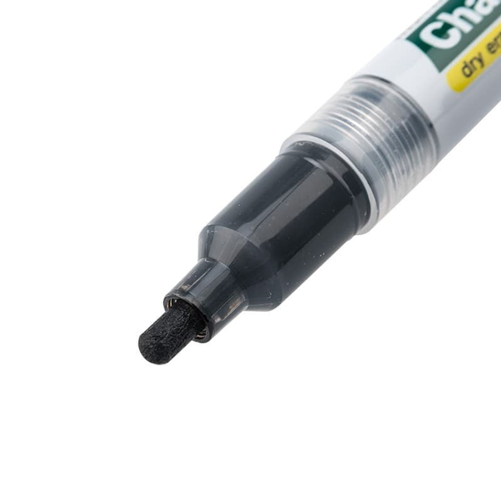 Маркер меловой "MunHwa" Chalk, 3мм, круглый, быстросохнующая основа , чёрный, 1шт/уп