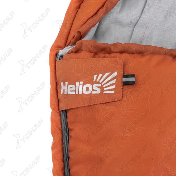 Спальный мешок TORO Wide 300R (220Х90, правый, стратекс, оранжевый) (T-HS-SB-TW-300R) Helios