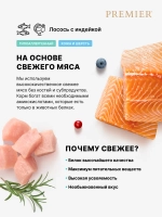 Сухой корм для взрослых собак Premier Dog Adult Medium средних пород с чувствительной кожей и шерстью лосось к с индейкой 10кг