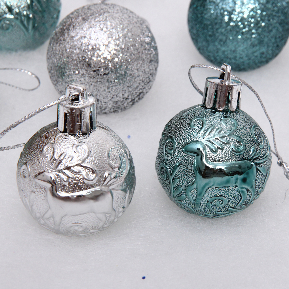 Набор украшений «Волшебное сияние» 4 см (13 предметов),нефрит/серебро