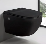 Унитаз SELLA Aria Pulse MB подвесной с функцией импульсного смыва, безободковый Ceruttispa CT10194 (590х360х380)