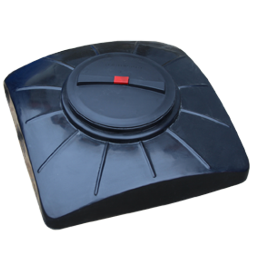 Бак для летнего душа пластиковый STERH 100 л. емкости для душа (73x73x25см;черный) - арт.555113