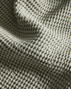 Zara Home - Мини вафельное банное полотенце, зеленый, 90х150 см