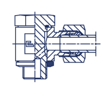 Соединение JE DL18 М22х1.5 (в сборе) CAST