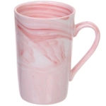 Кружка керамическая 400мл в наборе 2шт «Мрамор», высокая