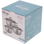 Набор посуды из нержавеющей стали EMMA 3 предмета (3 кастрюли 1,9л, 2,7л, 3,6л), DH14-3