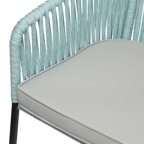 Стул Reed, черный/серо-голубой