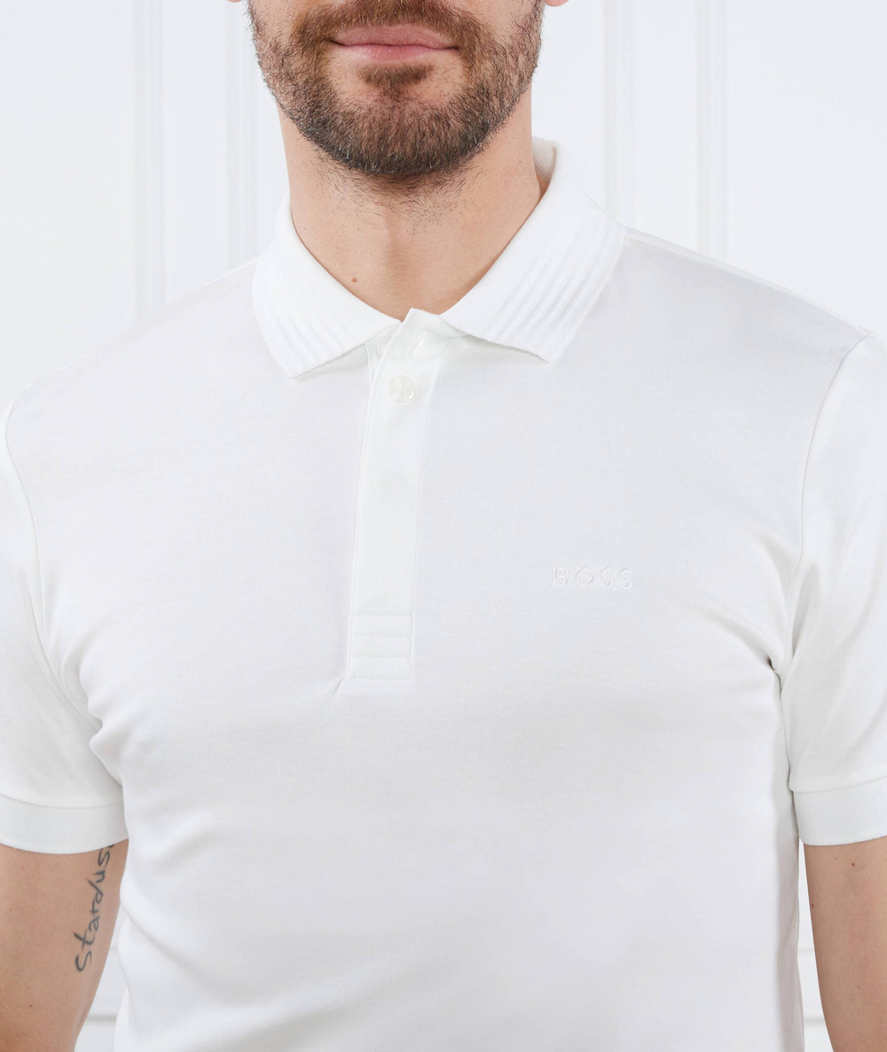 Поло Paule BOSS GREEN - белый(50494327)