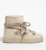 Высокие кожаные кеды INUIKII 75202-087 Sneaker Full Leather Cream на меху