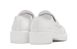 PRADA Leather Loafers "White" Women"s