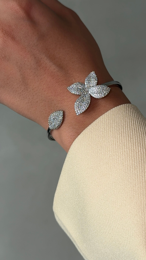 Браслет каркасный четырехлистник