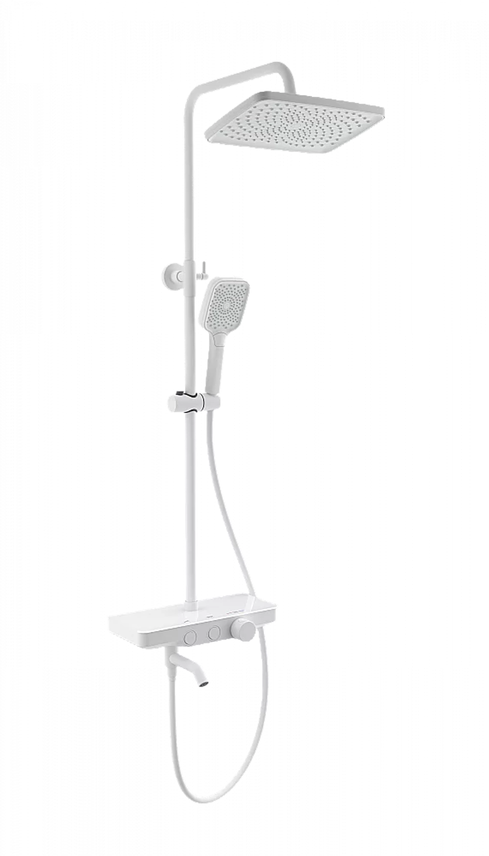 Душевая система с термостатом WONZON & WOGHAND WW-B3099-A-MW белый матовый