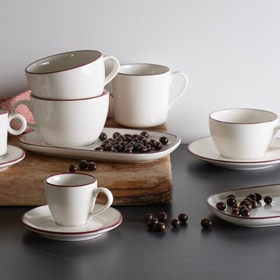 Чашка чайная 200мл Modest Maroon ID Fine