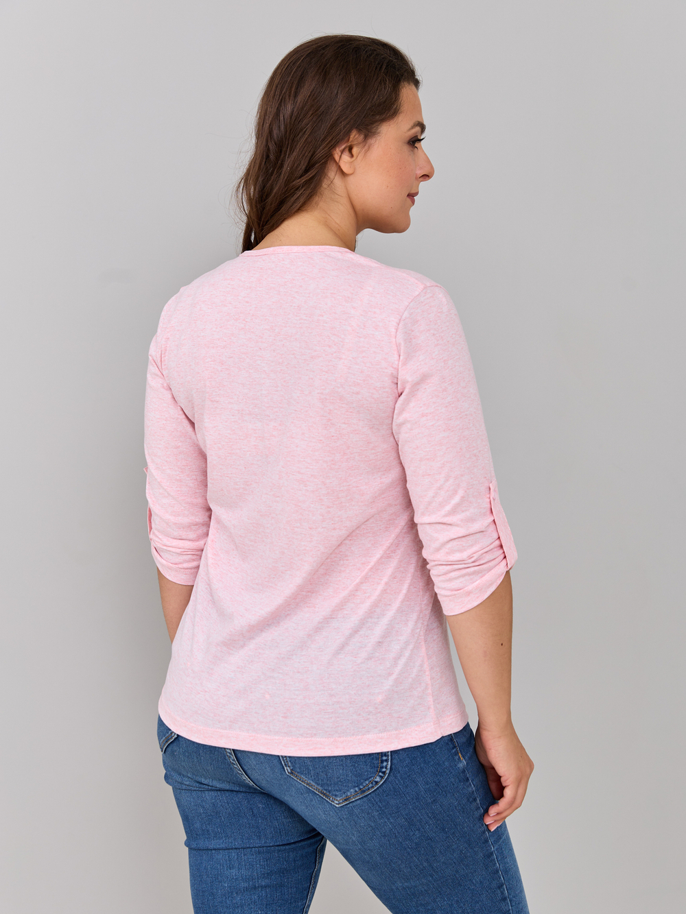 Лонгслив ЛНк-005/розовый-меланж