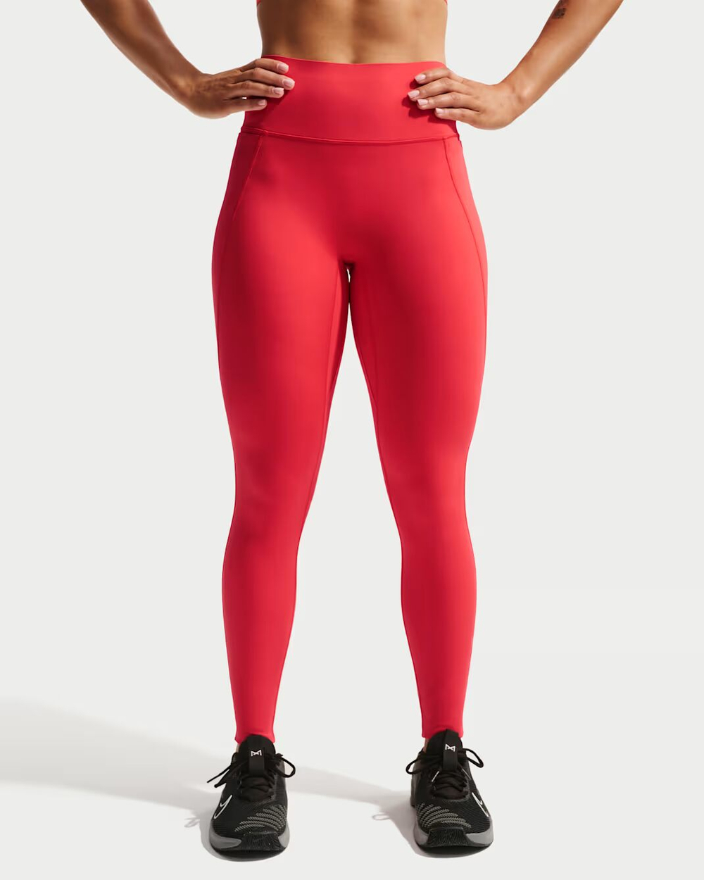 Nike Universa Женские лосины с высокой талией, без шва спереди, полной длины - NIKE