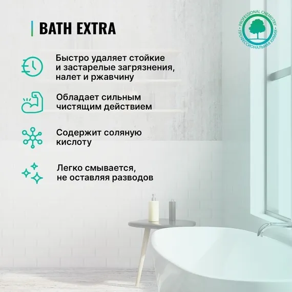 Чистящее средство для сантехники Prosept Bath Extra, концентрат, 1 л