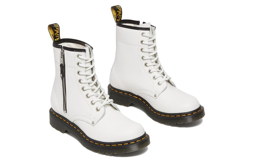 Dr.Martens Martin 1460 Leather 8 Hole Boots Martin Boots Women's White