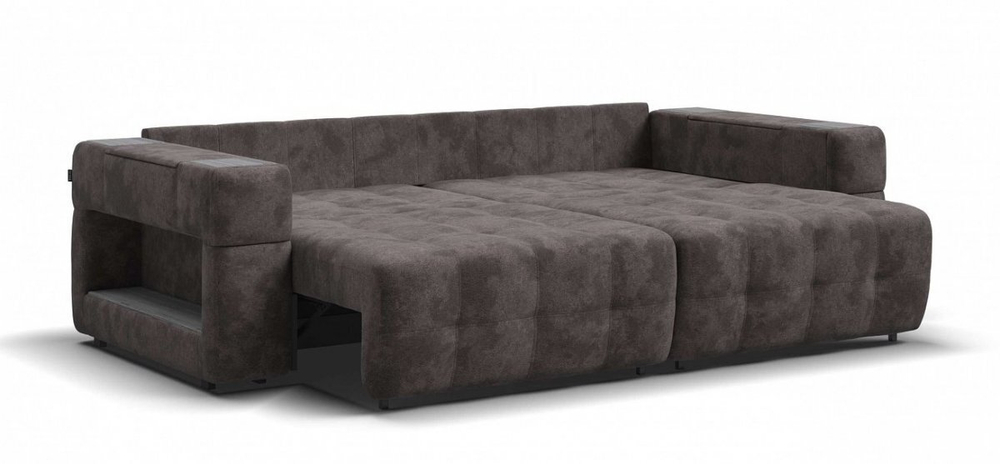 Диван Босс ХО Велюр Алькантара серый