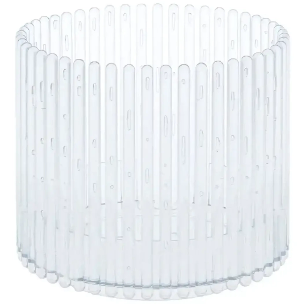 Кашпо для цветов пластиковое 1,8л d-14см «Шарм» прозрачный