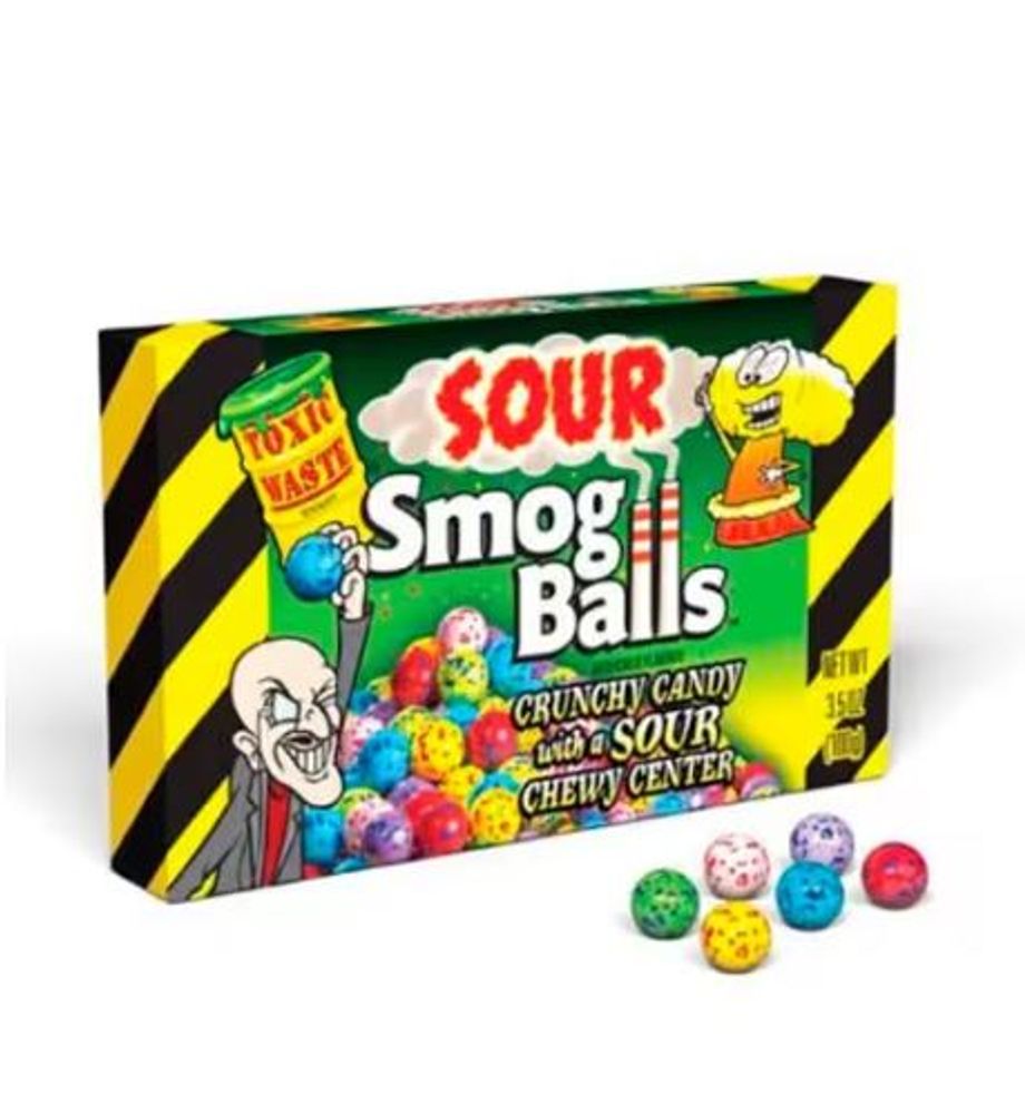 Драже Toxic Waste Smog Balls коробка 85гр