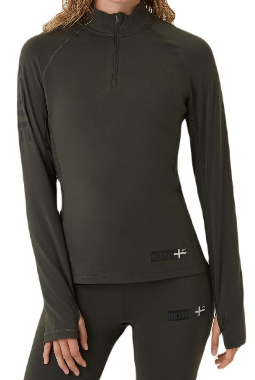 Женская Кофта теннисная Björn Borg Sthlm Midlayer - peat