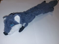 Игрушка для собак  Лис шкурка ЧК серый 60 см