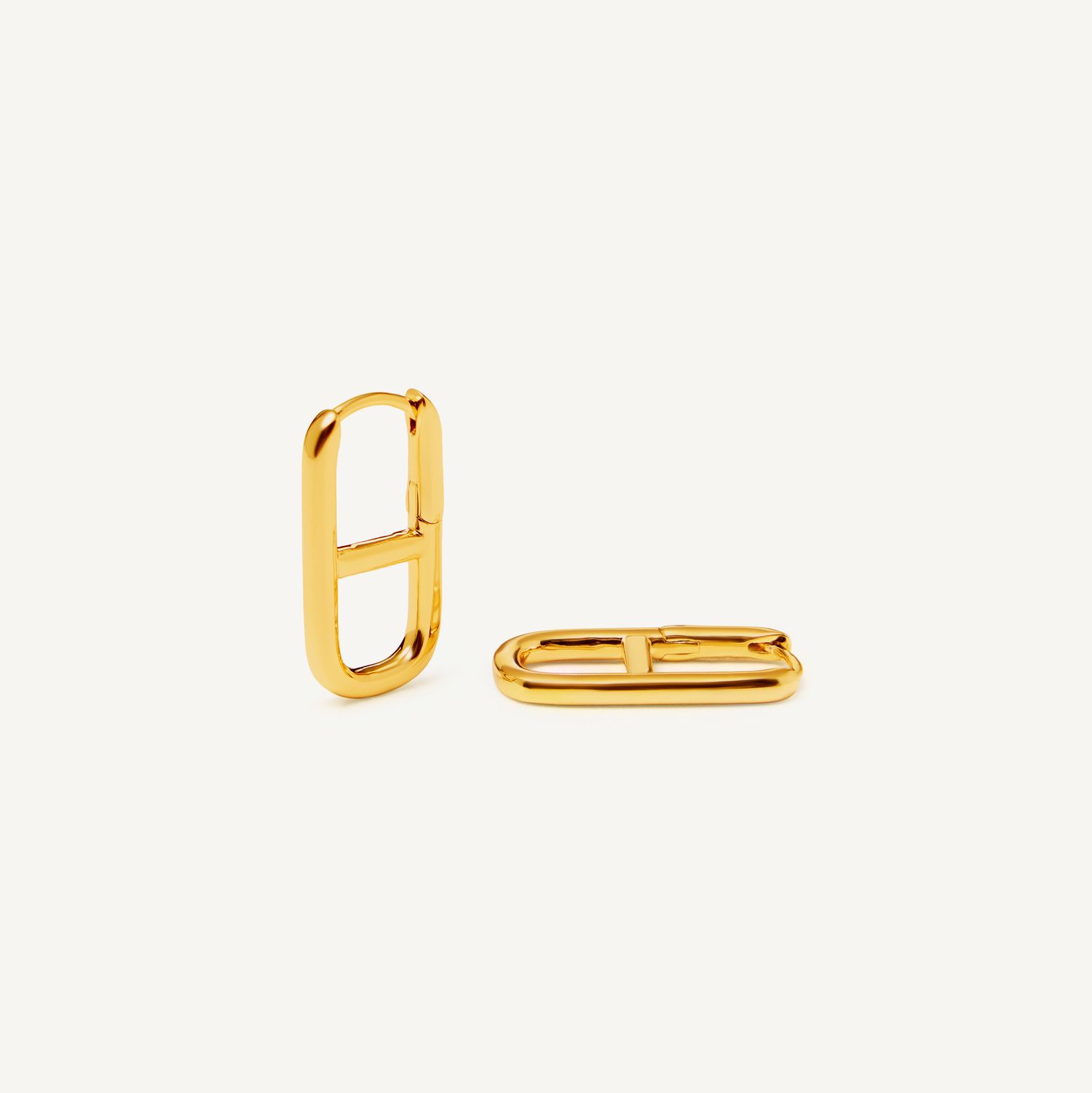 Серьги Plain Key Earrings - Gold