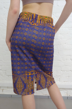 Комплект (худи и юбка), по мотивам старинного русского орнамента