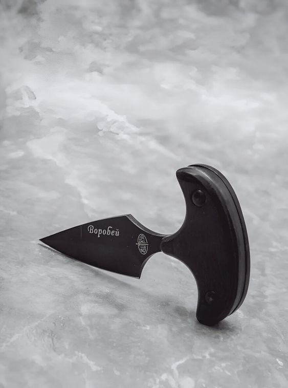 Тактический нож тычковый туристический Черный