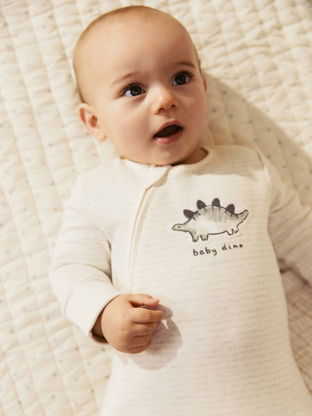 Комбинезон / Cлип для малышей Next AA5-959, 3 шт., Молочный